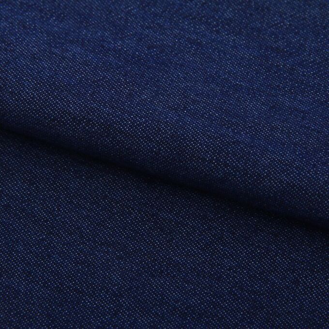 Ткань для пэчворка мягкая джинса тёмно?синяя, 47 х 50 см