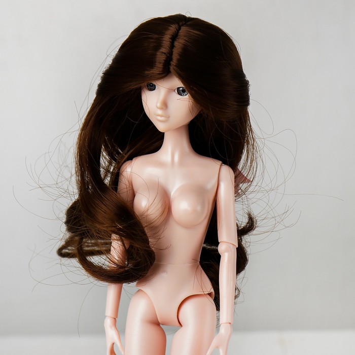 Волосы для кукол «Волнистые с хвостиком» размер маленький, цвет 9