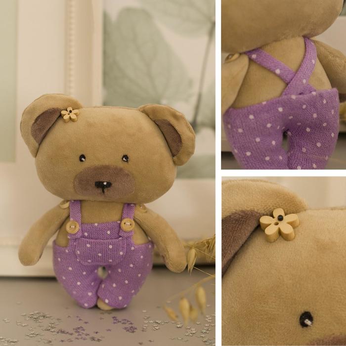 Игрушка-малютка "Медвежонок Ашер", набор для шитья 21*14,85 см