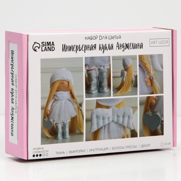 Интерьерная кукла «Анджелина», набор для шитья, 15,6*22.4*5.2 см