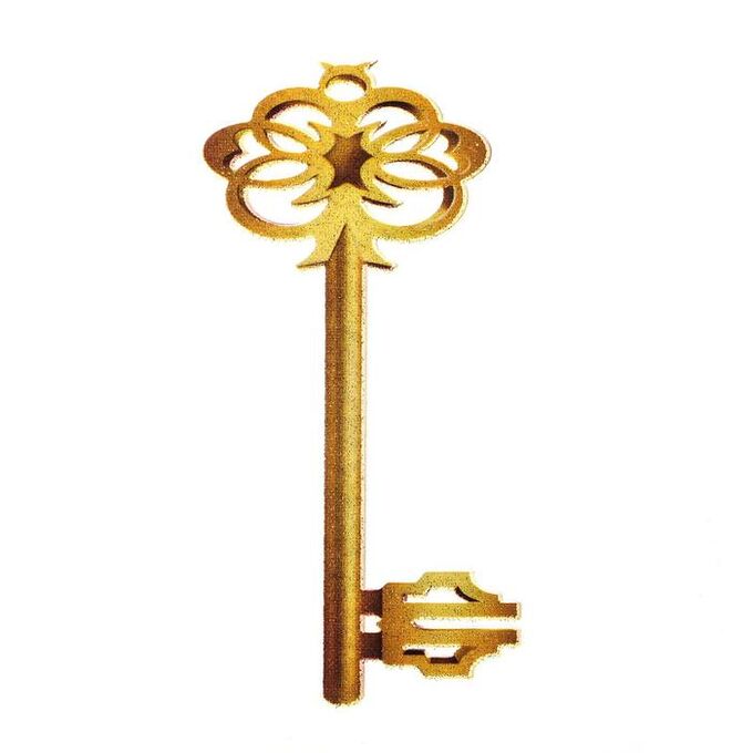 Термонаклейка «Золотой ключик», 9 х 4 см, набор 25 шт.