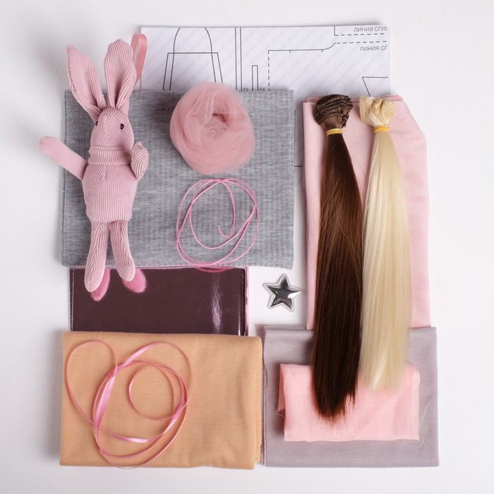 Интерьерные куклы «Подружки Вики и Ники- на праздник» набор для шитья,15,6*22.4*5.2 см