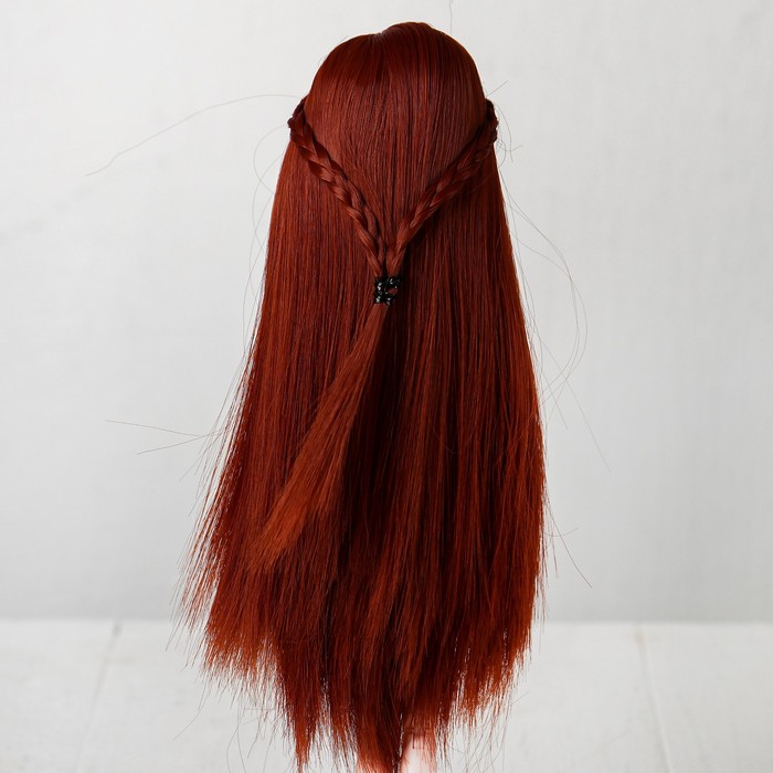 Волосы для кукол «Прямые с косичками» размер маленький, цвет 350