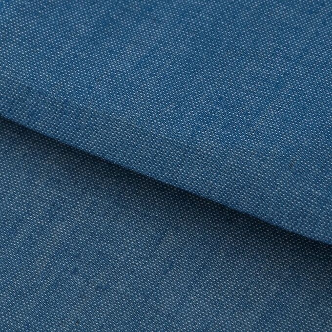 Ткань для пэчворка мягкая джинса голубая, 50*50 см