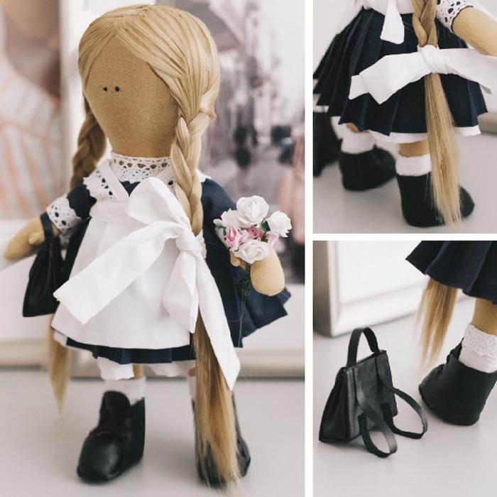 Интерьерная кукла «Школьница Николь», набор для шитья 15,6*22.4*5.2 см