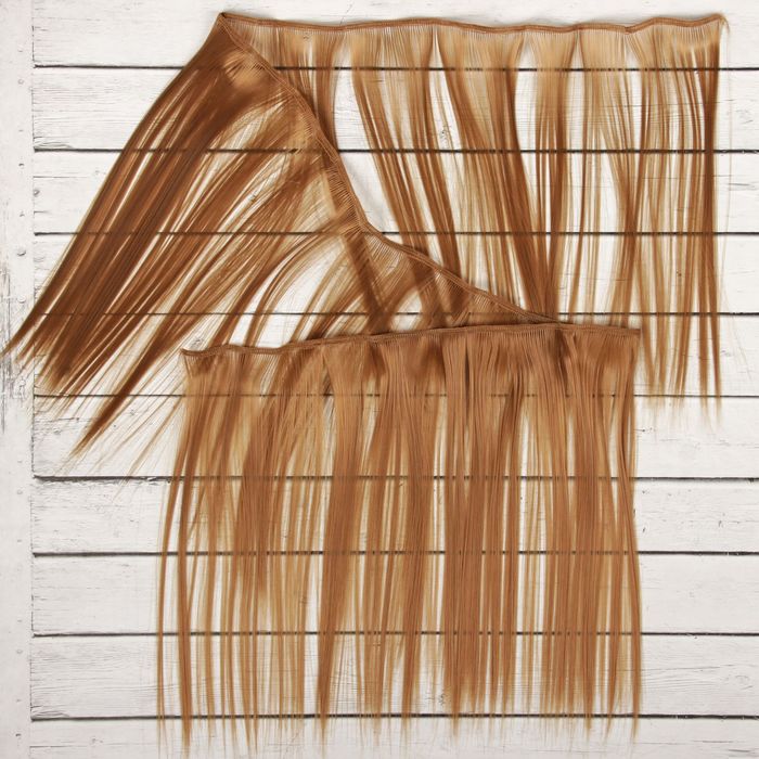 Волосы - тресс для кукол «Прямые» длина волос: 25 см, ширина: 100 см, цвет № 28