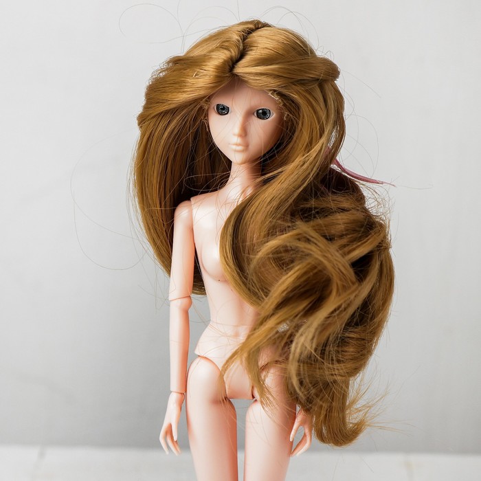 Волосы для кукол «Волнистые с хвостиком» размер маленький, цвет 24
